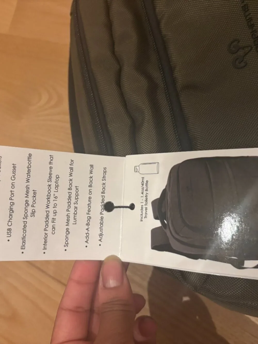 Nylon Jack Abrahams Backpack (Olive) | NWT